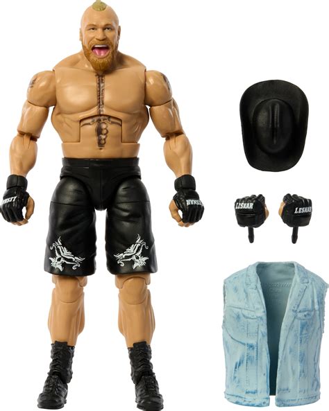 WWE Elite Brock Lesnar Action Figure, 6-inch Collectible Superstar with ...