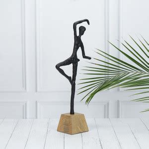 Maison Modern Ballerina Black Lady Figurine Decorative Showpiece - 47 ...