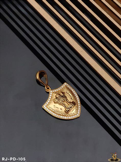 INDIAN ASHOK STAMBH LOGO PENDANT PD-105 – Rudraksh Art Jewellery
