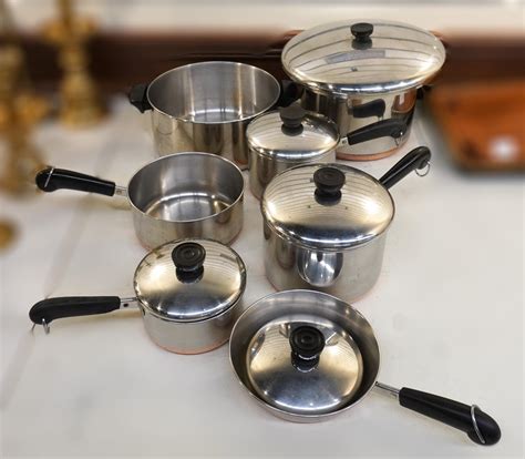 Lot - Collection of Revere Ware Pots and Pans