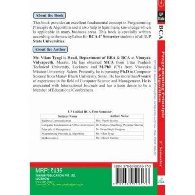 Image result for 1 Principal of Programming Algorithm Book