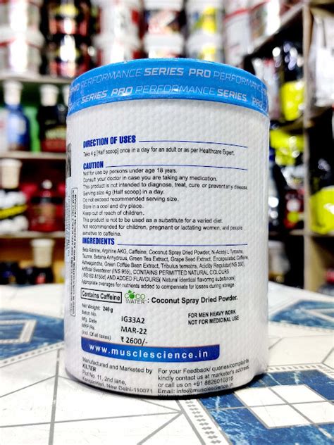 Muscle Science Ignitor Pre-Workout - NCRFS