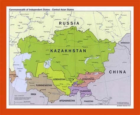 Central Asia World In Maps