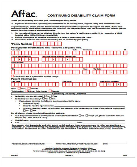 Image result for Aflac Short-Term Disability Forms