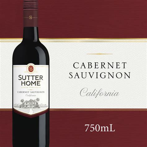 Sutter Home Cabernet Sauvignon Red Wine (750 ml) Delivery or Pickup ...
