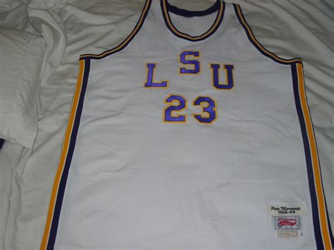 1968 Throwback PETE MARAVICH LSU Jersey All American Collection Sharp ...