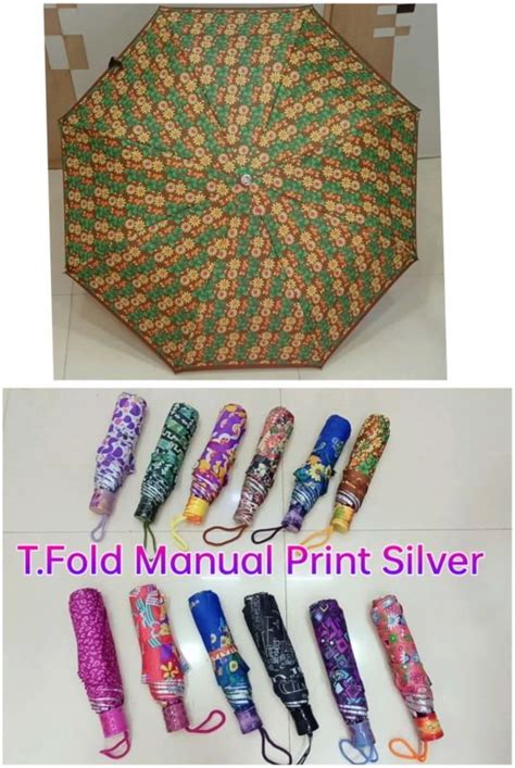 Three Fold Manual Print Silver Umbrella Manufacturers and Suppliers ...