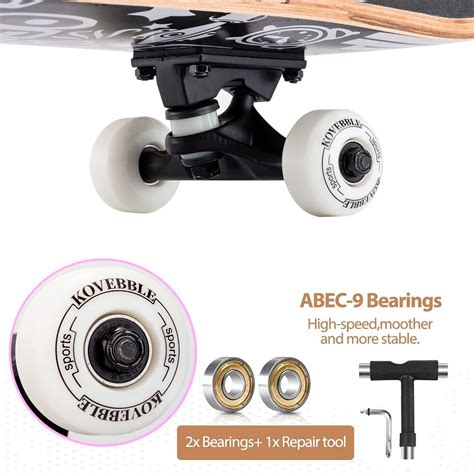 Buy KOVEBBLE Professional Standard Complete Skateboards 31x 8 Inch ...