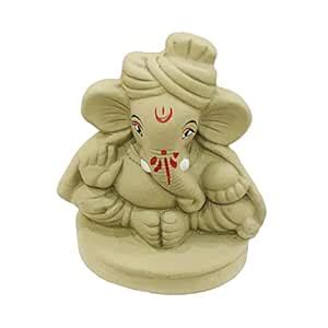 Buy SHOPMEFAST Eco Friendly Handcrafted Clay/Mud Ganpati Murti ...