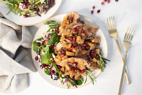 Apple Pomegranate Pork Tenderloin Freezer Meal Recipe - My Family Dinner - family of pomegranate