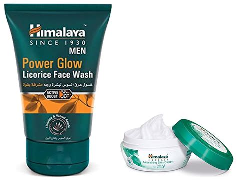 Himalaya MEN Power Glow Licorice Face Wash, 100ml & Himalaya Nourishing ...