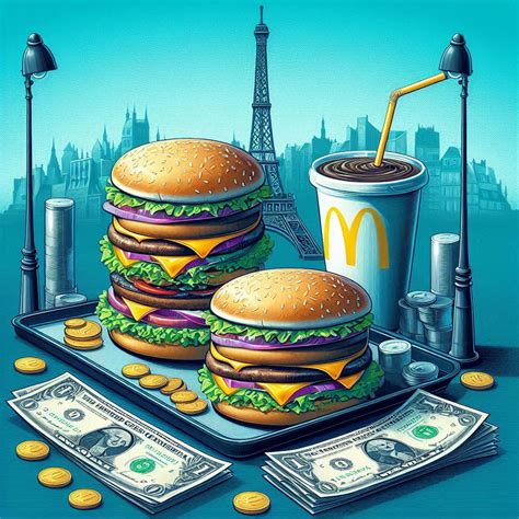 The price of Big Mac (McDonald's) and Whopper (Burger King) in Paris ...
