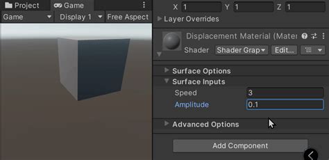 Unity Shader Graph Moving Texture 的图像结果