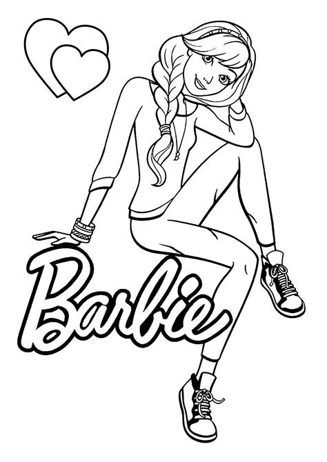Free Barbie Color Pages Printables – Easy Fun! - Printables for Everyone