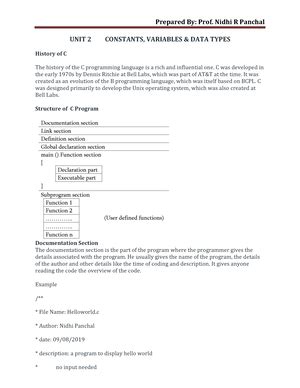 UNIT1 C BCA SEM1 - What is Flowchart? - UNIT 1 INTRODUCTION TO ...