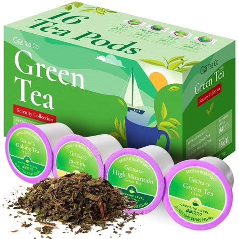 Amazon.com: Gya Tea Co Green Tea K Cups for Keurig - Stress Relieving K ...