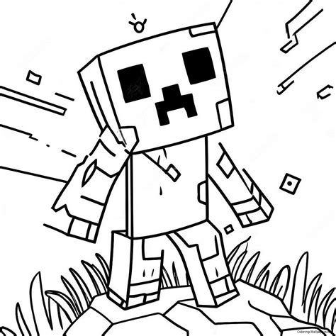Creeper Minecraft Coloring Page (22-21)