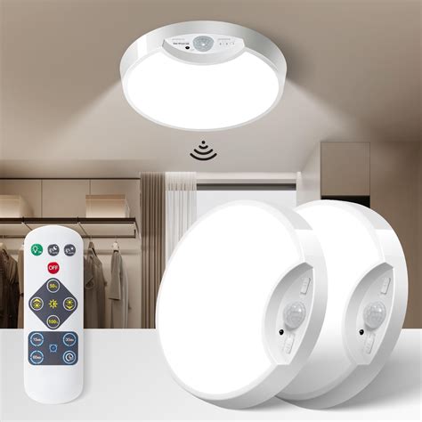 Homelist Rechargeable Ceiling Light Motion Sensored, Battery Operated ...