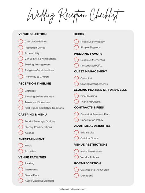 Image result for Wedding Reception Decor Checklist