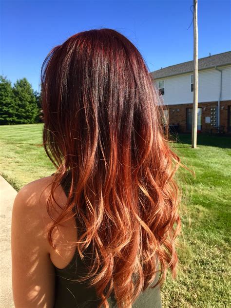 fall hair colors ombre