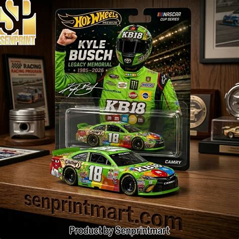 Hot Wheels Premium Kyle Busch Legacy Memorial 1985-2026 NASCAR Toyota ...