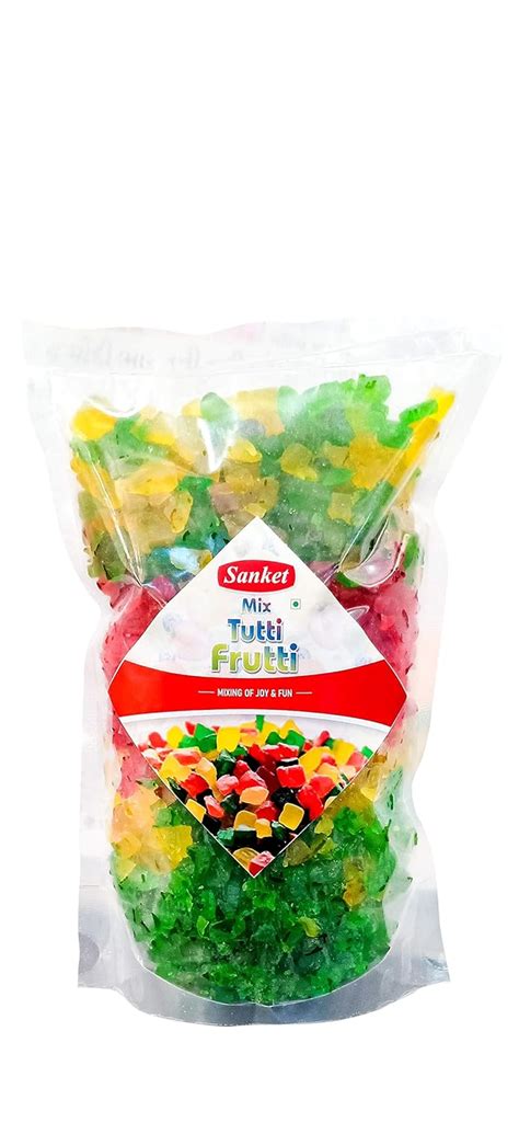 sanket Pure Mix Tutti Frutti candy-200g : Amazon.in: Grocery & Gourmet ...