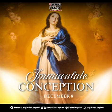 Atty. - “The Immaculate Virgin however invites us not to fix our eyes ...