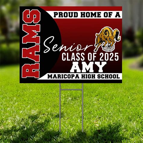 Customizable High School Senior Yard Sign | Proud Home of Senior Yard Sign | Class of 2026 High ...