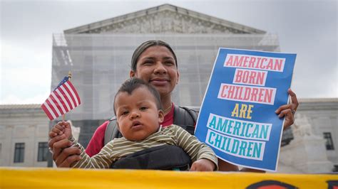 Birthright Citizenship case drew demonstrators to Supreme Court