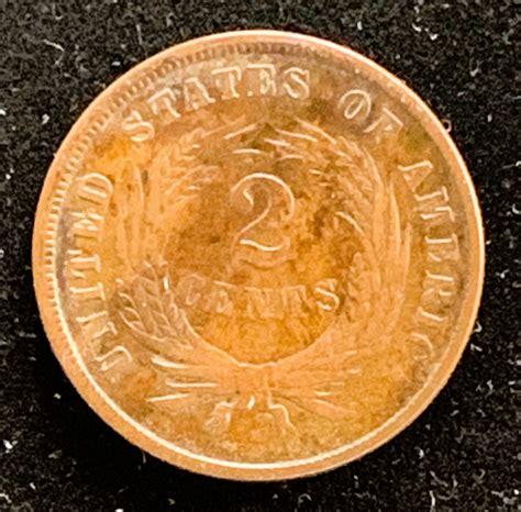 1866 US 2 CENT COIN, REALLY NICE CONDITION | Property Room