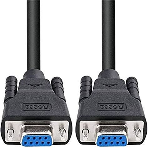 DTECH DB9 RS232 Serial Cable Female to Female Null Modem Cord Cross TX ...