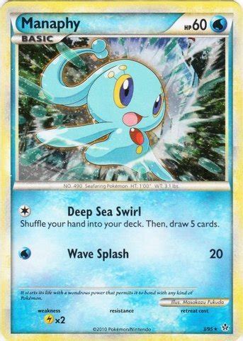 Pokemon - Manaphy (3/95) - HS Unleashed - Reverse Holo : Amazon.in ...