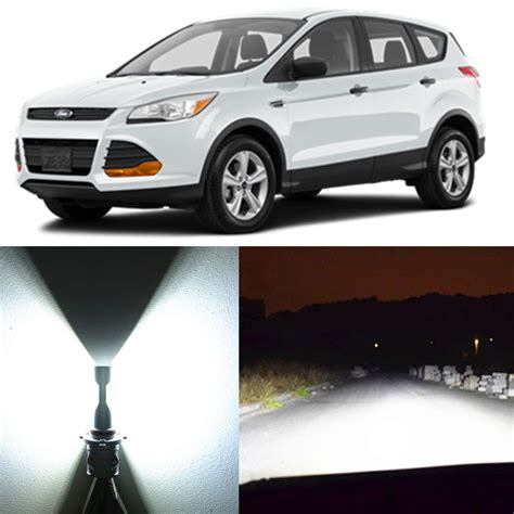 Alla Lighting Low Beam Headlight H11 White LED Bulbs for 13~17 Ford Escape Edge | eBay