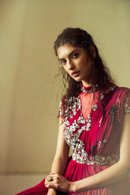 Sangria Pink Draped Anarkali with Belt – Mani Bhatia