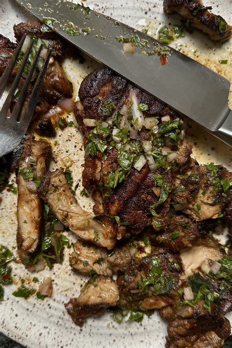 Lions Mane Mushroom Steaks with Chimichurri - Justine Cooks Vegan