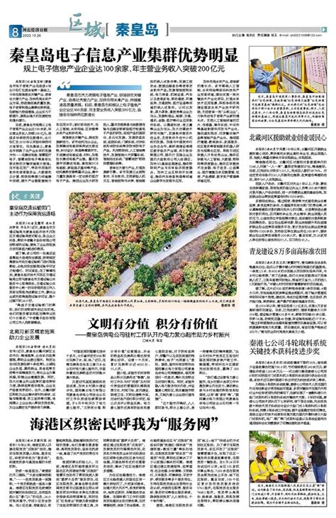 秦皇岛电子信息产业集群优势明显 河北经济日报·数字报