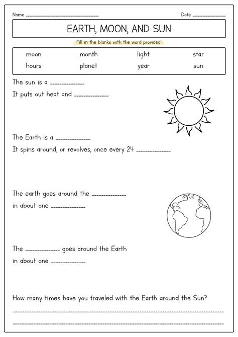 Earth Science Worksheets 2nd Grade | First grade worksheets, Science ...