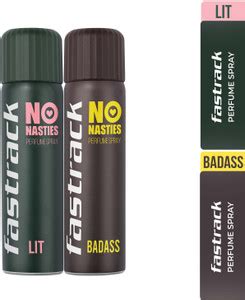 Fastrack No Nasties Perfume Spray - Lit & Badass (Pack of 2) Deodorant ...