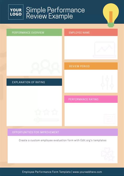 Basic Performance Review Template 的图像结果