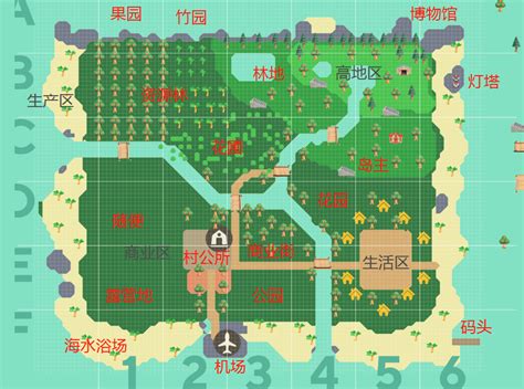 动物森友会无人岛规划图_小皮单机游戏
