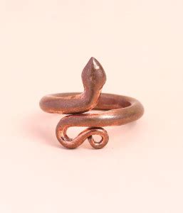 ABNExports Consecrated Copper Snake Ring Copper Ring Price in India ...
