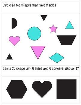 Unit #5 5th Grade 2D Shapes DLM Essential Elements by Teaching with Ms Tori