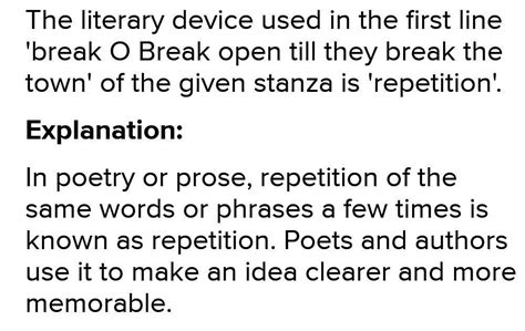 Read the extract and answer the questions that follow break O Break ...