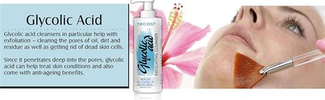 Recast Glycolic Acid Exfoliating Face Wash For Men & Women - Skin ...
