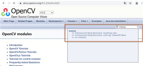 API Python OpenCV 的图像结果