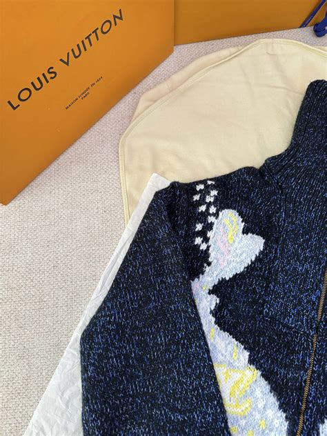 LOUIS VUITTON LV ZIPPERED KNITTED BLOUSON JACKET – BLACKJASON7