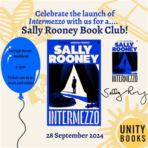 Book Club: Intermezzo by Sally Rooney · Unity Books