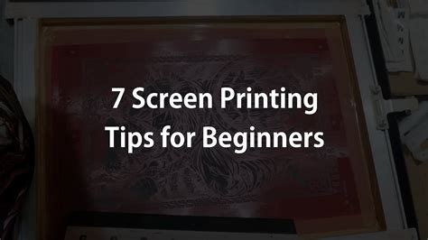 Image result for Screen Printing Tips