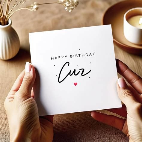 Cousin Birthday Card, Birthday Card for Cousin, Happy Birthday Cuz Card ...