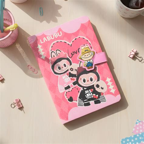 Labubu Diary – Cute Ruled Notebook in 4 Colors | Tinyminymo
